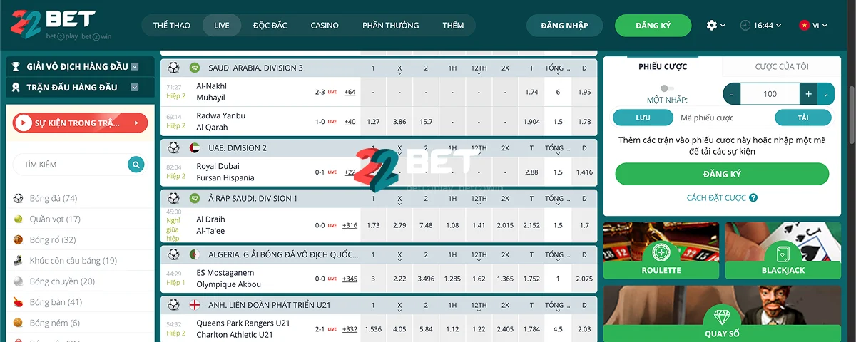 22Bet Cá Cược Trực Tuyến Và Sòng Bạc 22Bet Cá Cược Trực Tuyến Và Sòng Bạc